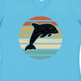thumbnail image 4 of Inktastic Dolphin Cute Beach and Vacation Women's V-Neck T-Shirt, 4 of 5