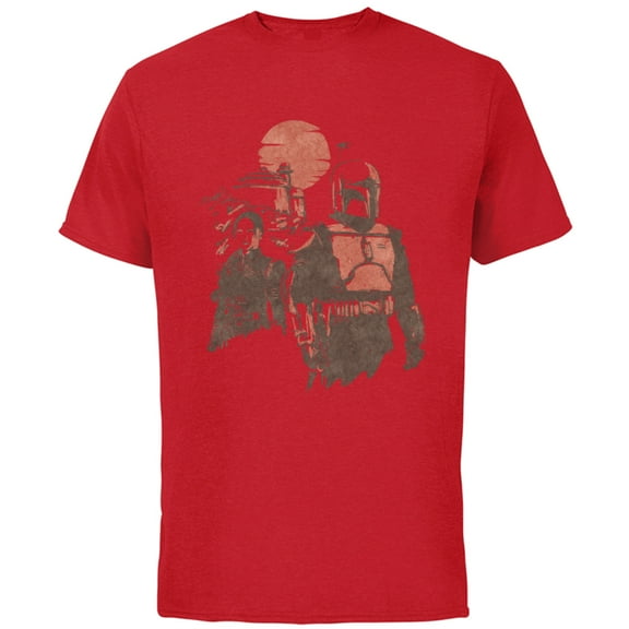 Star Wars The Book of Boba Fett and Fennec Shand - Short Sleeve Cotton T-Shirt for Adults - Customized-Red