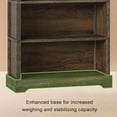 thumbnail image 5 of 5-Tier Solid Wood Book Shelf, Floor Standing Bookcase, 65" H × 31.5" W × 11.8" D Bookshelf, Farmhouse Style Book Case with Arched Base, Suitable for Living Room, Study, Office, 5 of 7