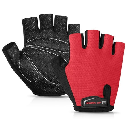 Fingerless Motorcycle Riding Gloves 1 Pair Bike Gloves Half Finger Anti-skid Gloves Bicycle Cycling Riding Motorcycle Sports Mitt Fingerless Gloves ()