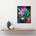 thumbnail image 2 of Henri Matisse Inspired Floral Landscape Acrylic Painting Vibrant Abstract Flowers Art Print Framed Poster Wall Decor 12x16 inch, 2 of 5