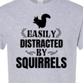 thumbnail image 4 of Inktastic Easily Distracted by Squirrels T-Shirt, 4 of 5