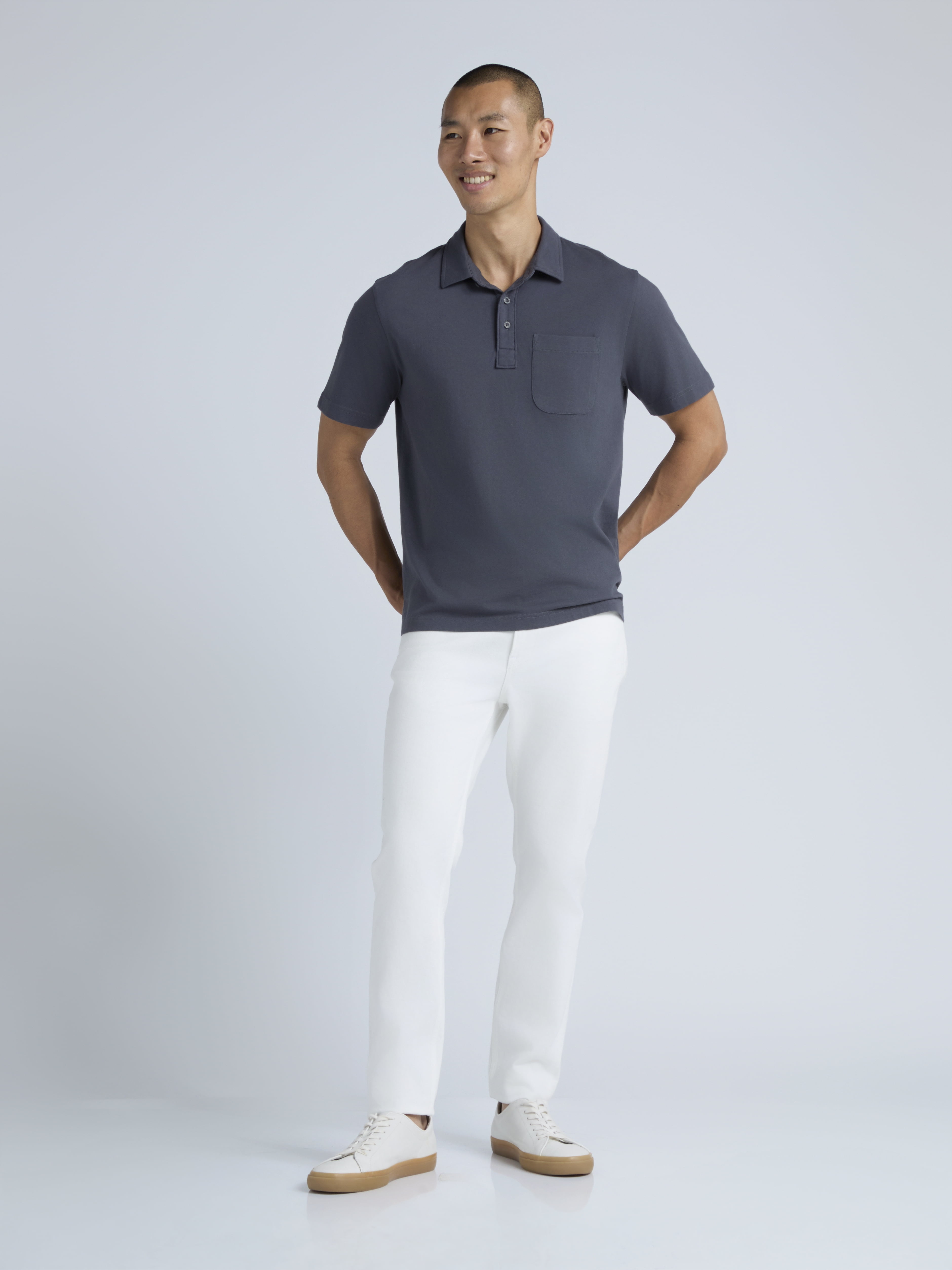 George Men's & Big Men's 2-Pack Short Sleeve Jersey Polo with Pocket, Sizes S-3XL
