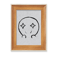 thumbnail image 1 of Eyes Shining Black Expression Happy Desktop Wooden Photo Frame Display Picture Art Painting Multiple Sets, 1 of 3