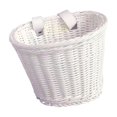thumbnail image 1 of Cesta de bicicleta para niños, cesta de almacenamiento, cesta de ciclismo portátil, cesta de manillar, cesta de bicicleta para niñas, niños, deportes, picnic, montar a caballo Blanco, 1 of 9