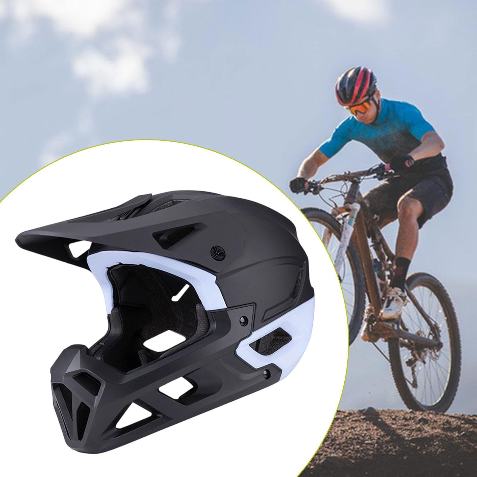 Dualoai Mountain Bike Helmet Mountain & Road , Lightweight, Ventilation, Breathable with Removable Chin Pad, Cycling Helmet Black Blue