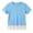 Light Blue-b, variant on Girls' Tees Short Sleeve Cute Lace Hem Crewneck T Shirts Casual Pullover Tops Summer Tops for Girls 11-12 Years