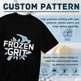 thumbnail image 5 of Black T Shirts for Men, Frozen Grit Text Graphic Mens Graphic Tees, 24846421,3XL, 5 of 8