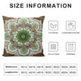 thumbnail image 5 of BANET Artistic Style Textured Pattern Ethnic Floral Sofa Pillow Cover, guesthouse inn Pillowcase, Square Bedroom Cushion Cover White, 5 of 5