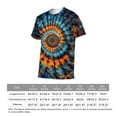 thumbnail image 6 of LAOLIUSN Men’s Tie Dye Shirts for Men, Short Sleeve Mens Tie Dye Shirt, Rainbow Tie Dye T-Shirts Tee S-4XL, 6 of 7
