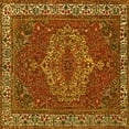 thumbnail image 1 of Ahgly Company Indoor Square Persian Yellow Traditional Area Rugs, 4' Square, 1 of 4