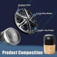 thumbnail image 3 of Mini Rasoir Rotatif Étanche Rechargeable USB-C compatible pour Hommes, Grain de Bois_Perfect Gift, 3 of 5