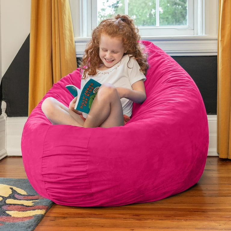 Giant pink shop bean bag