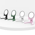 thumbnail image 3 of Soporte para teléfono con espejo Soporte portátil para teléfono inteligente Soporte para tableta Base de escritorio Soporte flexible universal Soporte para el hogar Negro Inevent HA059201-02B, 3 of 7