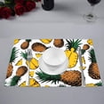 thumbnail image 2 of MKHERT Pineapple Watercolor Placemats Table Mats for Dining Room Kitchen Table Decoration 12x18 inch,Set of 6, 2 of 4