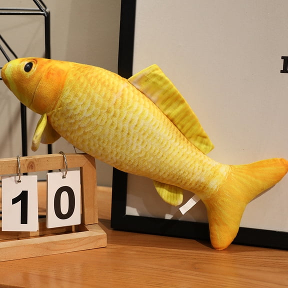 23.6in Golden Koi Stuffed Animal Plush Toy , Toy Pillow for Christmas, Birthday Gift，Sofa Bed Home Decoration