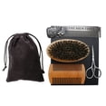 thumbnail image 1 of Professional Head Shape Beard Comb Set Portable Beard Oil Care Tool, 1 of 5