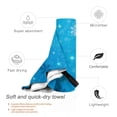 thumbnail image 3 of Rocae Winter With Snowflakes Print Lightweight and Quick Drying Towels Bath Towels for Body, Sport, Yoga, SPA, Fitness-, 3 of 8