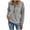 Gray, variant on Fall Fashion Must Haves Womens Long Sleeve Solid Color V Neck Sweatshirt Tops Zip up Pullover Casual Wear Women Fall Clothes