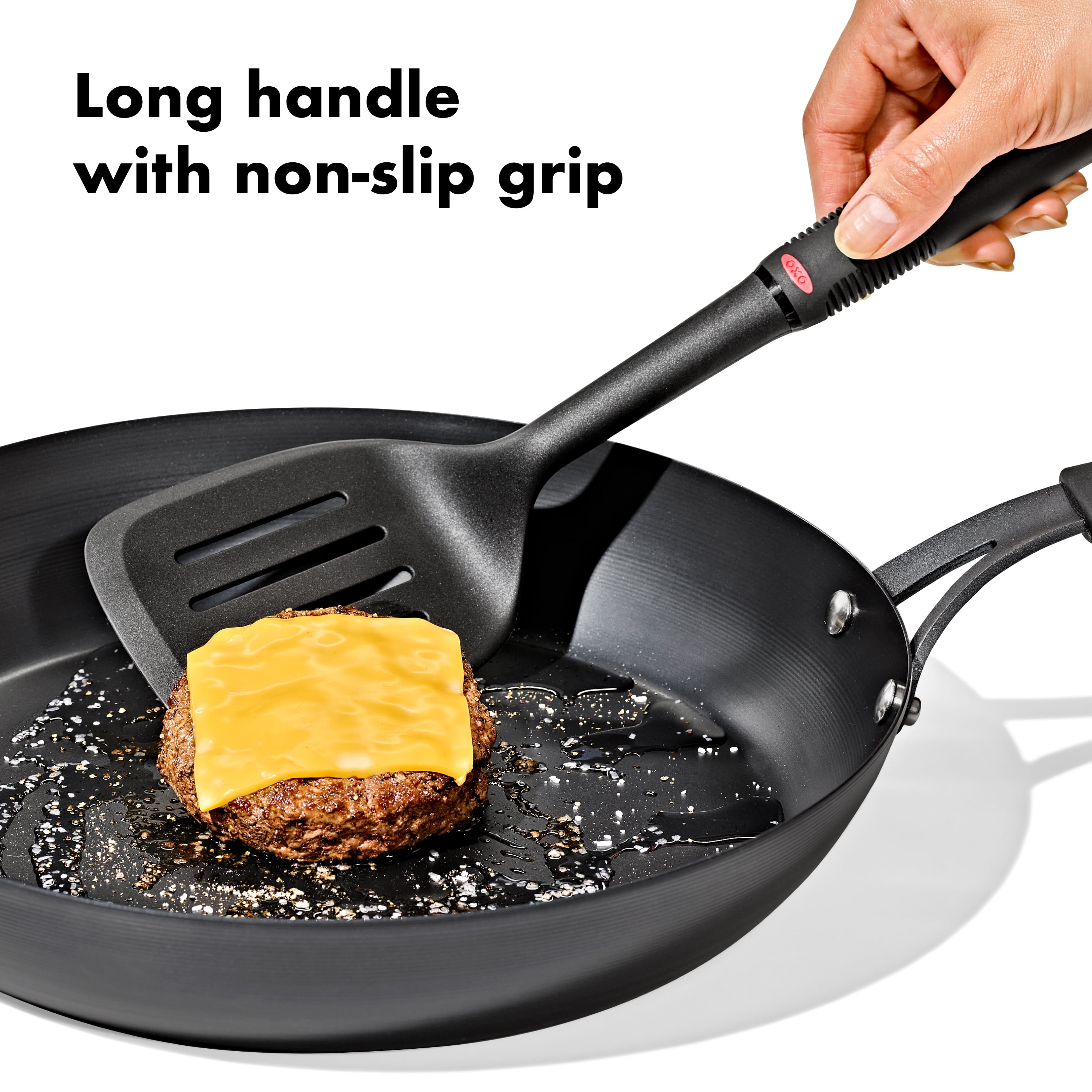 OXO Softworks 13" Nylon Kitchen Spatula, Black