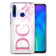 thumbnail image 1 of Personalised Honor Hard Case - Pink Marble & Pink Monogram,iPhone 14 Pro Max, 1 of 4