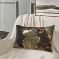 thumbnail image 5 of Lsque Dinosaur Bald Eagle Pattern Pillow Case – Soft & Cozy Throw Pillow Cover, Hypoallergenic Cushion Case for Sleeping Women with Envelope Closure-14"x20", 5 of 6