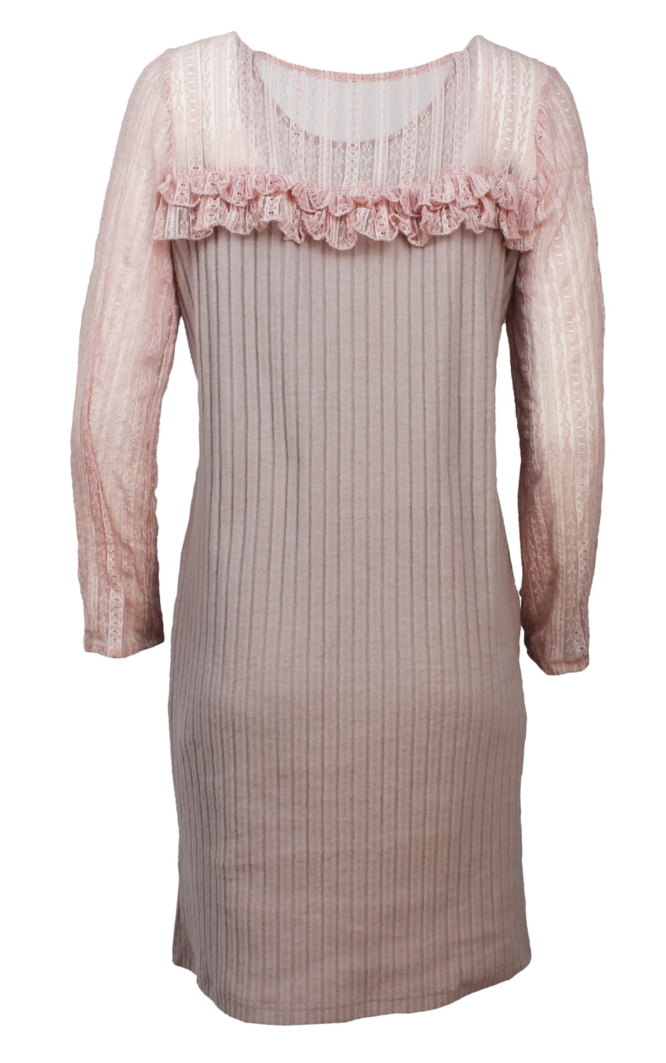womens blush lace dress