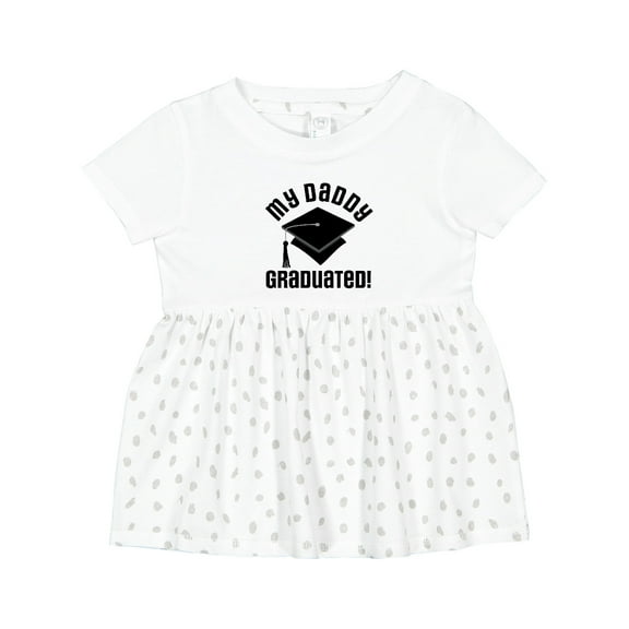 Inktastic My Daddy Graduated College Graduate Girls Baby Dress