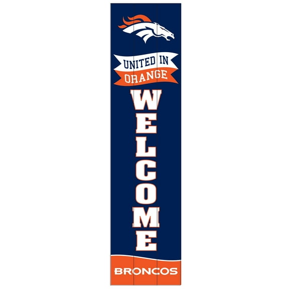 Denver Broncos 47" Leaner Fan Sign