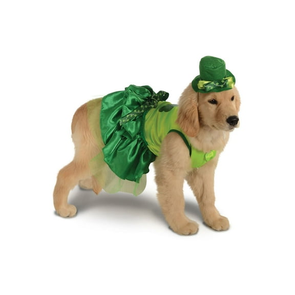 Irish St Patricks Paddys Day Lucky Girl Dog Pet Costumes Size Medium 15"