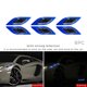 thumbnail image 1 of 6 Piezas 3D Estilo De Coche Pegatinas Reflectantes De Fibra De Carbono Cinta De Advertencia De Seguridad Parachoques Accesorios Exteriores Del, 1 of 4