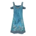 thumbnail image 3 of WILLBEST Vestidos Verano para Mujer Vestido Casual Ajustado con Estampado sin Tirantes y Cuello En V Sexy para Mujer Grande, 3 of 3