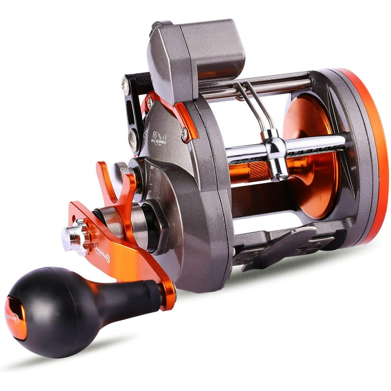 Sougayilang Line Counter Trolling Reel Conventional Level Wind Fishing Reel-Thunder LS II 3000R-Right Handed