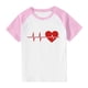 thumbnail image 3 of Blusas y camisas de manga corta con cuello redondo para niños y niñas, blusa de manga corta con estampado de cuello redondo, 3 of 7