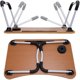 thumbnail image 2 of Mesa para portátil, dormitorio con escritorio pequeño, cama con mesa para portátil, mesa plegable, dormitorio pequeño, con ranura para tazas (60 x 40 cm) Xemadio MZQ-0019-3, 2 of 6