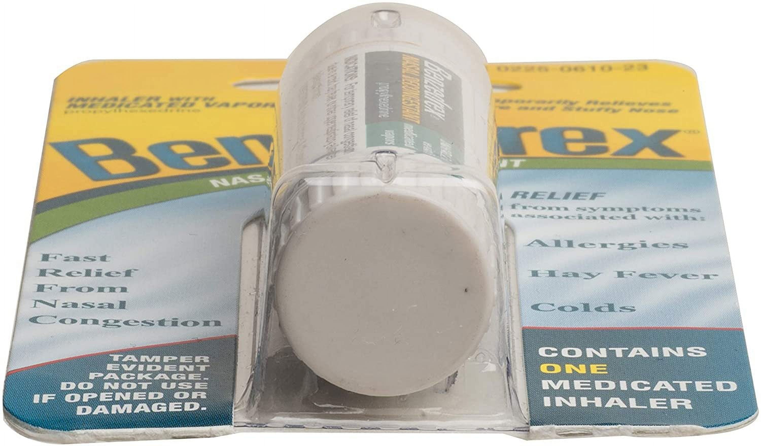 Benzedrex Nasal Decongestant Inhaler, Medicated Nasal Vapor Inhaler, 1 Count (pack of 4)
