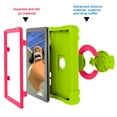 thumbnail image 4 of Dteck Case for Amazon Fire HD 8 / Fire HD 8 Plus (10th Generation, 2020 Released) - Heavy Duty Hybrid Shockproof Handle Case Protective Cover with 360 Rotating Kickstand, Green/Rose, 4 of 9