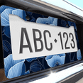 thumbnail image 6 of 1 Pcs Blue Poppies License Plate Frame, License Plate Cover for Car Decorative Parts, Aluminum License Plate Bracket Holder Rust-Proof Weather-Proof for US Standard Car, 6 of 9
