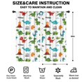 thumbnail image 2 of Blackout Kids Curtains,White Dinosaurs Volcanoes Leaves Pattern Childrens Insulated Curtains Set Of 2,Bedroom Essentials,Toddler Room Decor 42"x84", 2 of 5