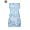 thumbnail image 5 of Luxtrada Women's Round-neck Casual Sleeveless Tank Dress Knot Front Tie Dye T Shirt Dress, 5 of 7