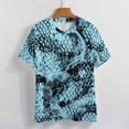 thumbnail image 3 of Animal Print Patterns Women's T-Shirt Short Sleeve T Shirts Tops Tee Ladies Loose T, 3 of 6