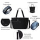 thumbnail image 3 of Bolso Tote Baggallini Avenue Negro con Relieve de Cheetah Talla Única, 3 of 9