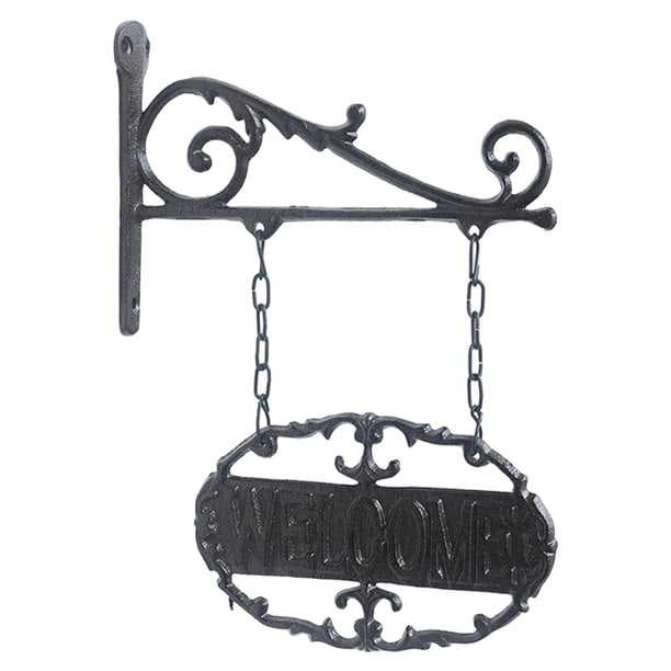 Letrero de bienvenida, letrero colgante para puerta, letrero para puerta, regalo, decorativo, decoración de pared resistente para tienda, casa, negoci