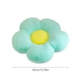 thumbnail image 2 of Adorable Sunflower Plush Cushion Pillow - Soft Floral Seat Pad for Sofa, Living Room & Bedside Window Seat, Decorative Flower Pillow for Home & Office Chair Comfort & Ambiance, 13.78in, Green, 2 of 6