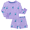 Lilo & Stitch Purple, variant on Care Bear Girls Halloween Long Sleeve Top and Short Pajama Set, 2-Piece, Sizes 4-12