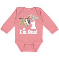 thumbnail image 3 of Inktastic First Birthday Sloth 1 Year Old Boys or Girls Long Sleeve Baby Bodysuit, 3 of 5
