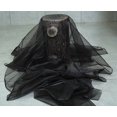 thumbnail image 4 of MDS 5 Yard Organza Fabric for Wedding Sewing & Craft Costumes, 44” Black, 4 of 8
