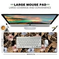 thumbnail image 2 of Desk Pad, Hibiscus Frangipani Gold Palm Leaves Large Mouse Pad, Mouse Mat Anti Slip Rubber Mousepad for Desktops, Computer, Keyboard Mouse Mat for Work, Laptop, 31.5 X 11.8 Inch, 2 of 5