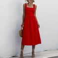 thumbnail image 6 of Outfmvch red dress Bodycon Sleeveless Knee Length Club Tank Dress womens dresses fall dresses, 6 of 9