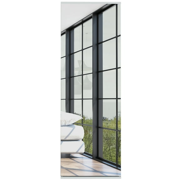 Newboti Furniture Leto Wall Mounted Shoe Rack With Mirror, Single Door, Capacity For Ten Shoes -White 32124